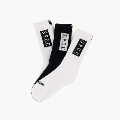 Johnson Socks (3-Pack) - White/Black