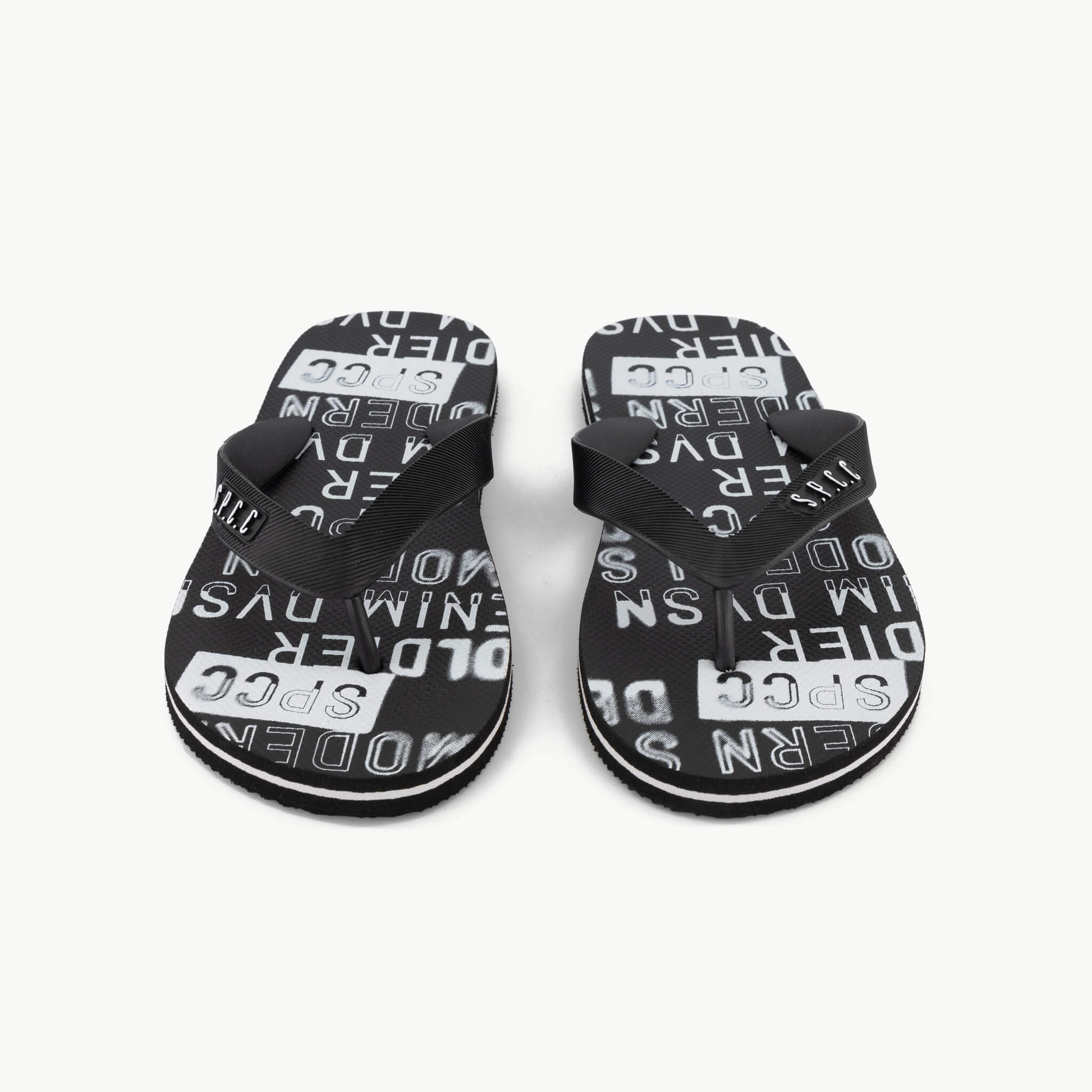 Bates Flip Flops Black S.P.C.C Official Store