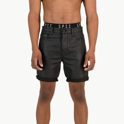 Black Mamba Denim Short  - Black