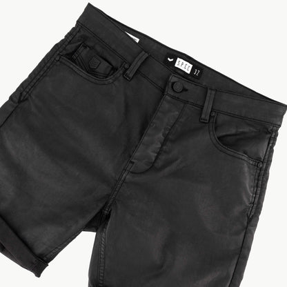 Black Mamba Denim Short  - Black