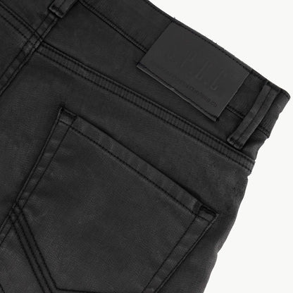 Black Mamba Denim Short  - Black