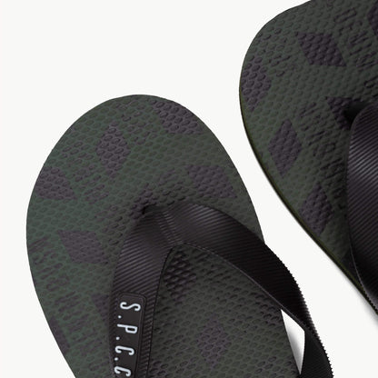 Fisk Flip Flops  - Dark Fatigue