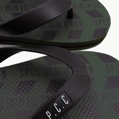 Fisk Flip Flops  - Dark Fatigue