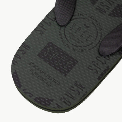 Fisk Flip Flops  - Dark Fatigue