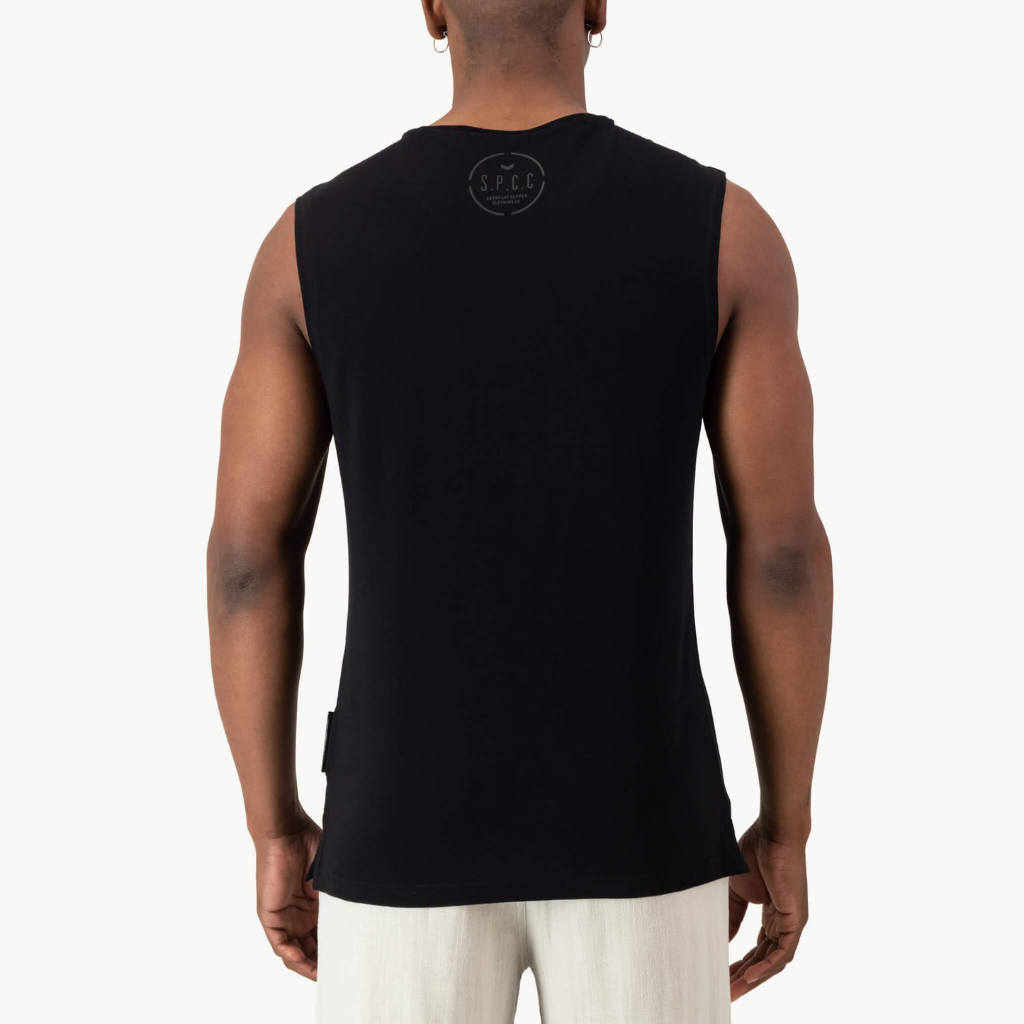 Brabin Sleeveless Tee  - Black