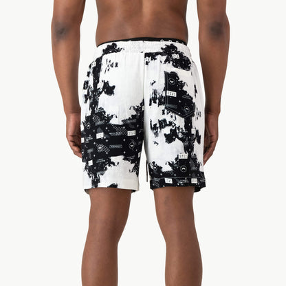 Crozier Woven Short  - Black/White