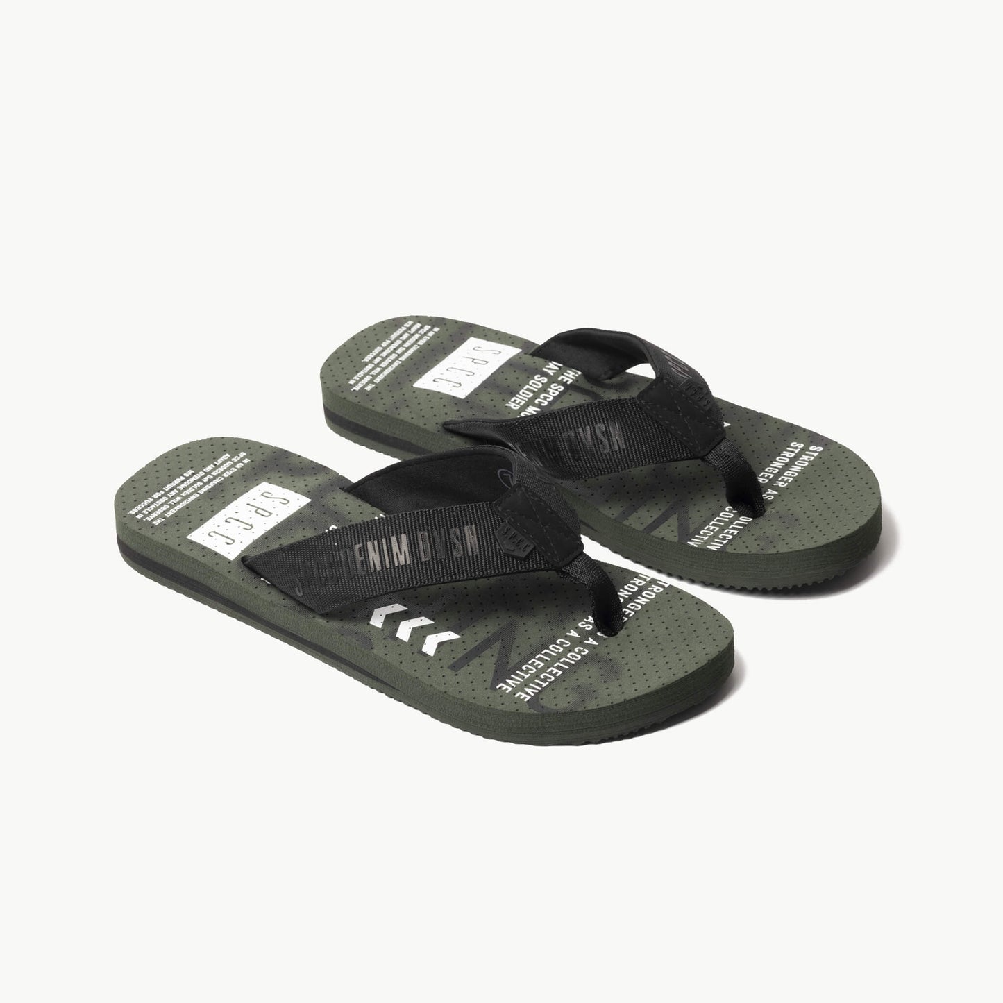 Oswald Flip Flops  - Dark Fatigue