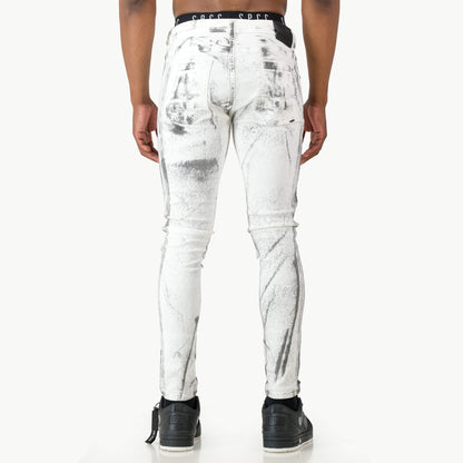 Fracture Jeans  - White