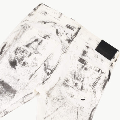 Fracture Jeans  - White